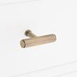 Brixlee Reeded Brass T Knob, , large image number 6