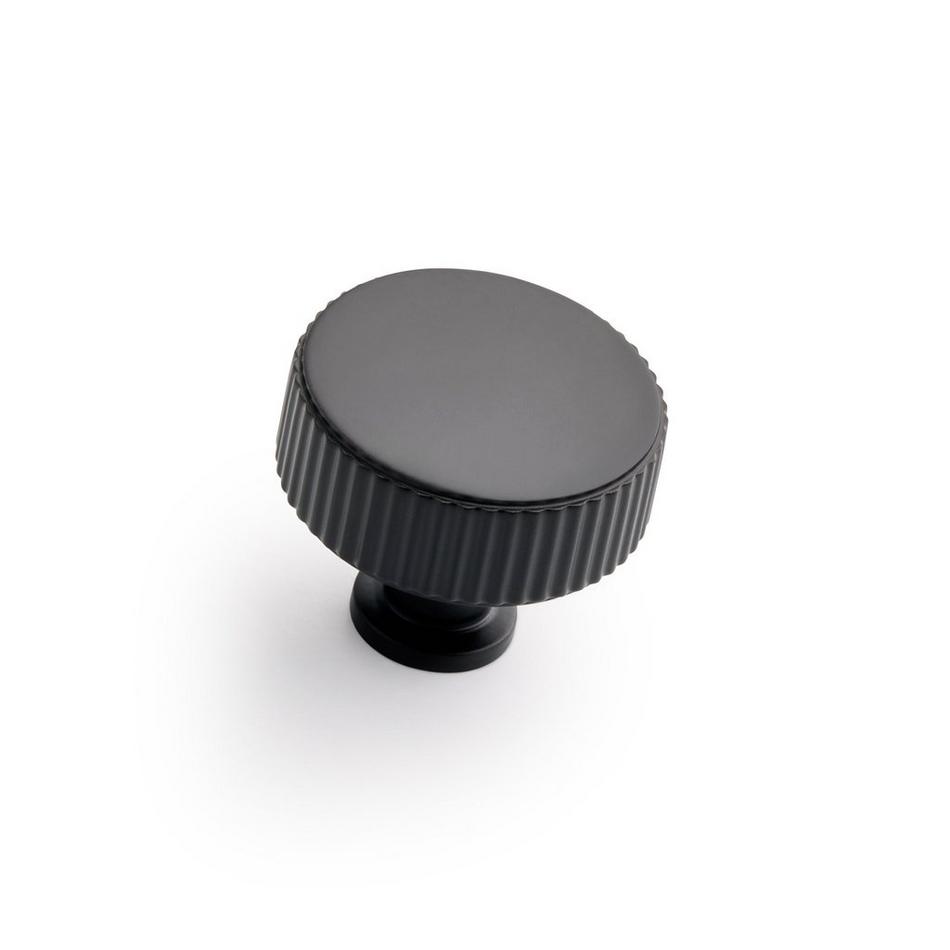 Brixlee Reeded Brass Round Knob, , large image number 2