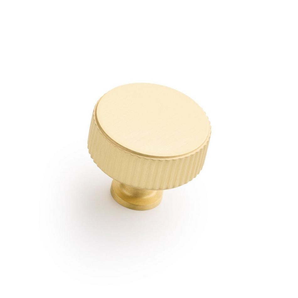 Brixlee Reeded Brass Round Knob, , large image number 3