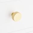 Brixlee Reeded Brass Round Knob - Satin Brass, , large image number 3