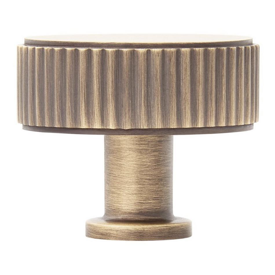 Brixlee Reeded Brass Round Knob, , large image number 5