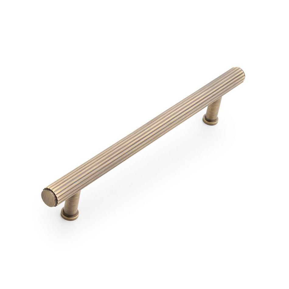 Brixlee Reeded Brass Cabinet Pull, , large image number 0