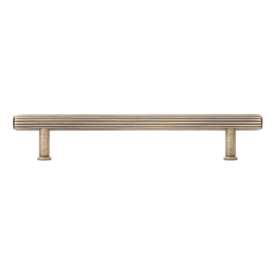 Brixlee Reeded Brass Cabinet Pull, , large image number 4
