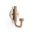 Brixlee Reeded Brass Single Hook, , large image number 0