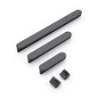 Pleso Brass 3-Position Adjustable Oversized Cabinet Pull - Matte Black, , large image number 1