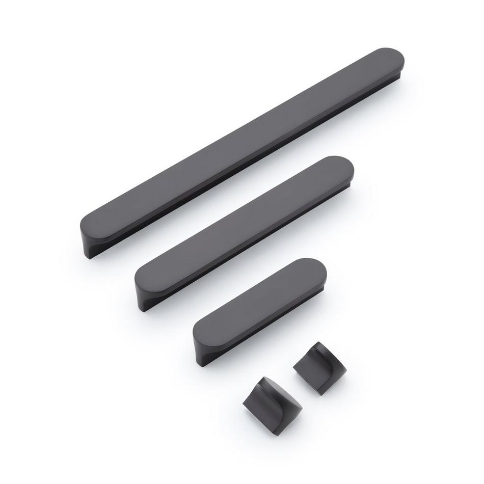 Pleso Brass 3-Position Adjustable Oversized Cabinet Pull - Matte Black, , large image number 1