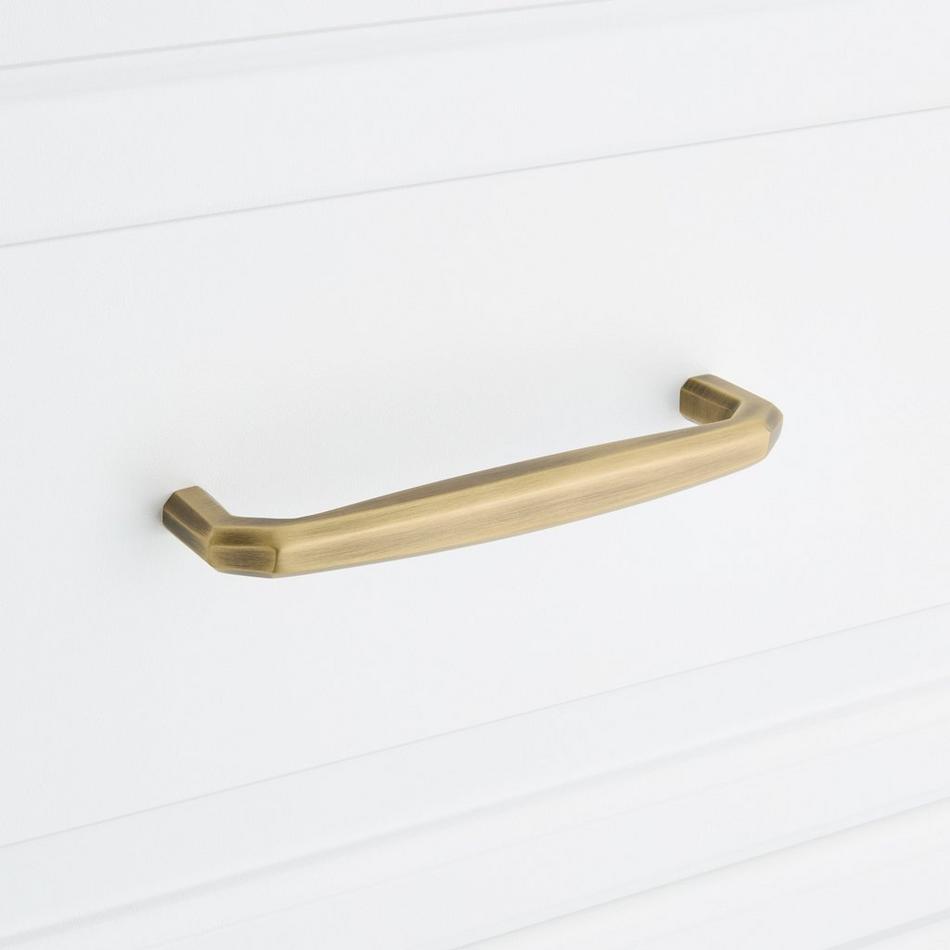 Ponderay Brass Cabinet Pull - Antique Brass - 5-1/16" Centers, , large image number 3