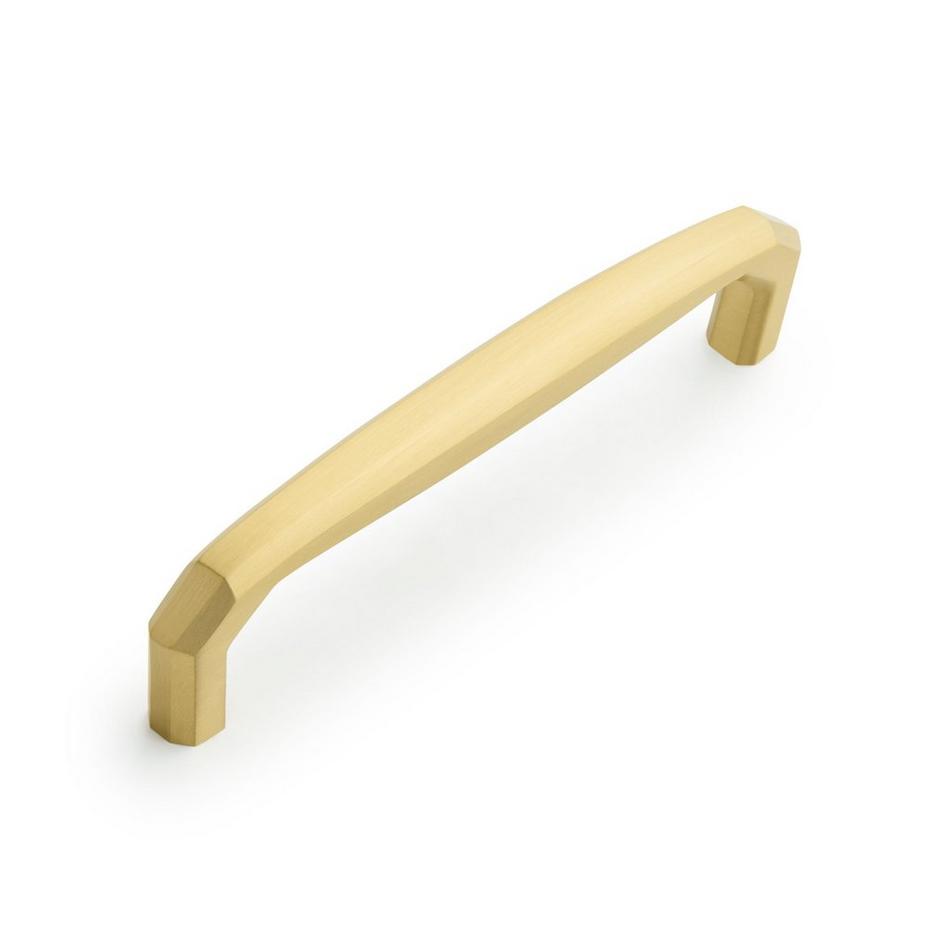 Ponderay Brass Cabinet Pull - Satin Brass - 5-1/8" Centers, , large image number 0