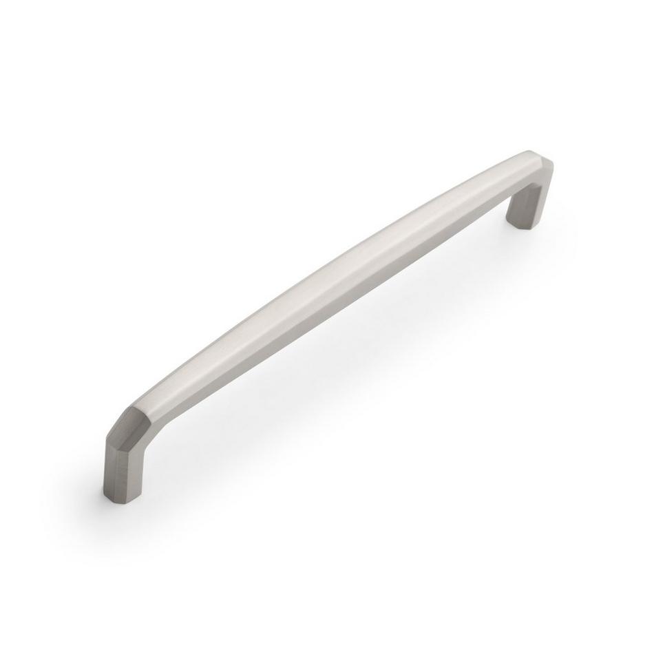 Ponderay Brass Cabinet Pull - Brushed Nickel - 7-9/16" Centers, , large image number 0