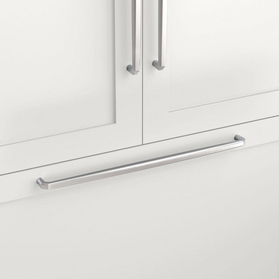 Ponderay Brass Appliance Pull - Brushed Nickel - 12" Centers, , large image number 0