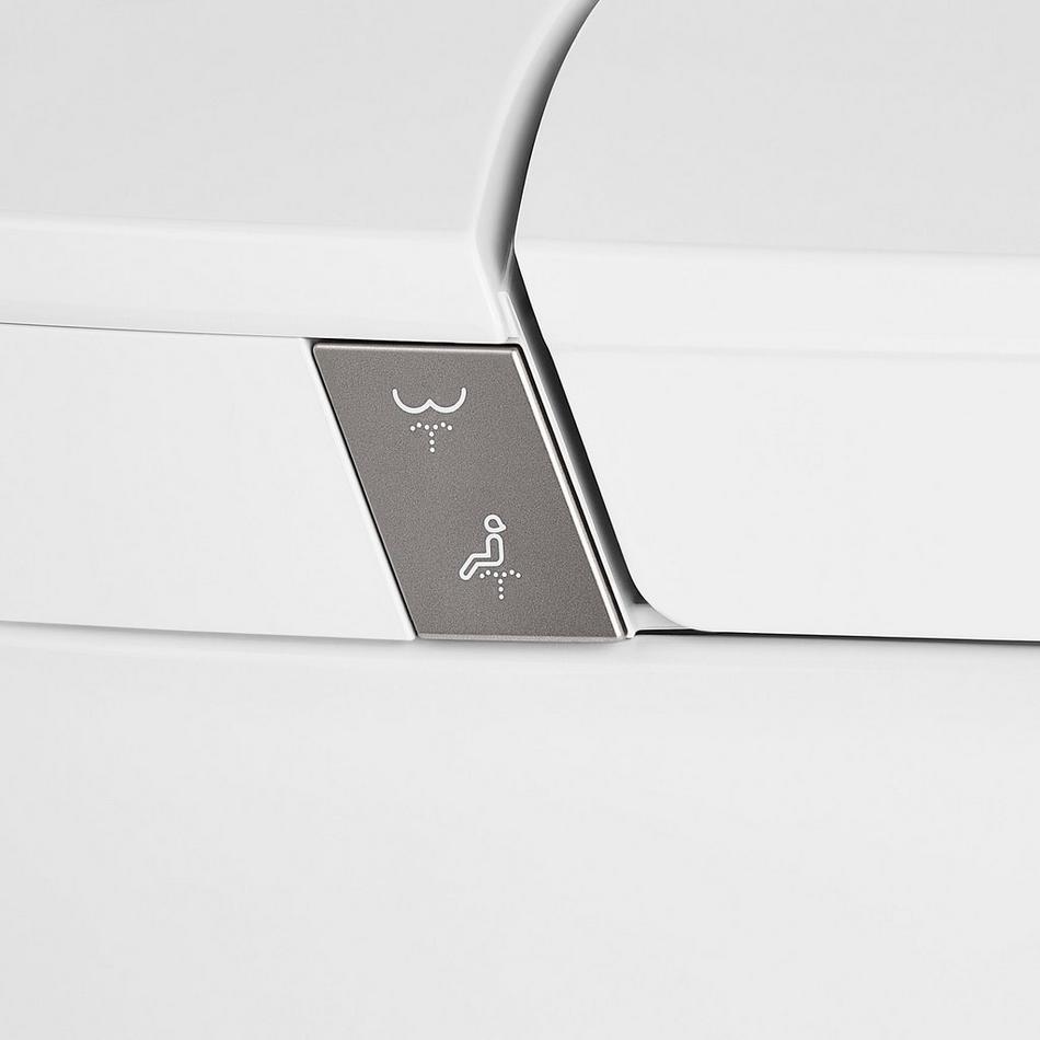 Delphine Elongated Smart Toilet with Bidet, Heated Seat, & Auto-Flush, , large image number 4