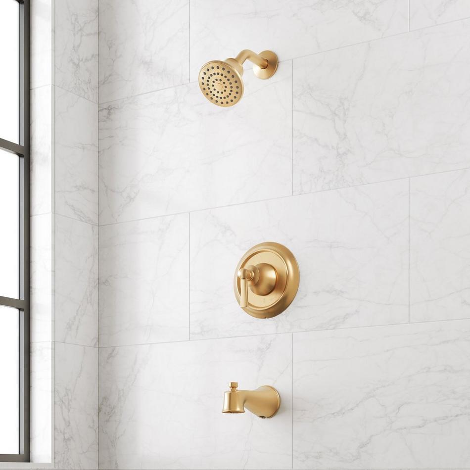 Pendleton Pressure Balance Tub and Shower System - Brushed Gold, , large image number 0