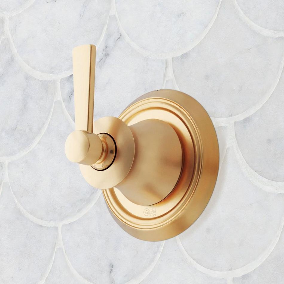 Pendleton Pressure Balance Shower System with Slide Bar and Hand Shower - Brushed Gold, , large image number 2