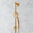 Pendleton Pressure Balance Shower System with Slide Bar and Hand Shower - Brushed Gold, , large image number 4