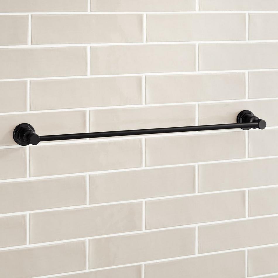 18" Greyfield Towel Bar - Matte Black, , large image number 1