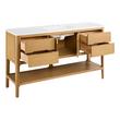 60" Rheya Narrow Console Vanity with Outlet and Sink - Blonde Oak, , large image number 2