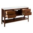 60" Rheya Narrow Console Vanity with Outlet and Sink - Winterland Walnut, , large image number 2