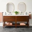 72" Rheya Narrow Console Double Vanity and Sinks - Winterland Walnut, , large image number 0