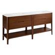 72" Rheya Narrow Console Double Vanity and Sinks - Winterland Walnut, , large image number 1