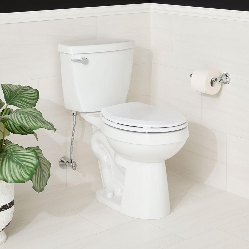 Bradenton Two-Piece Round Toilet - 10" Rough-In - 16" Bowl Height - Left Hand - Less Seat, , large image number 0