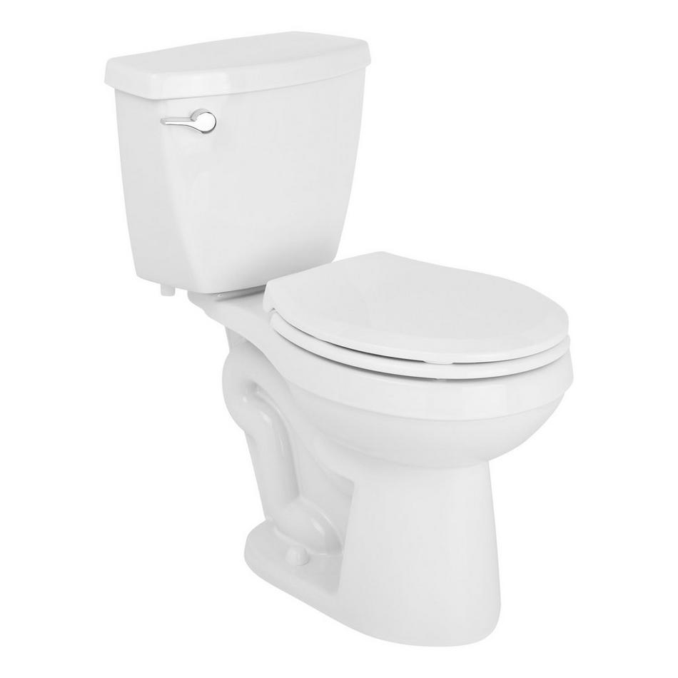 Bradenton Two-Piece Round Toilet - 10" Rough-In - 16" Bowl Height - Left Hand - Less Seat, , large image number 1