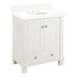 30" Theroux Vanity with Undermount Sink - Outlet - Bright White - AW Quartz - 3 Hole, , large image number 0