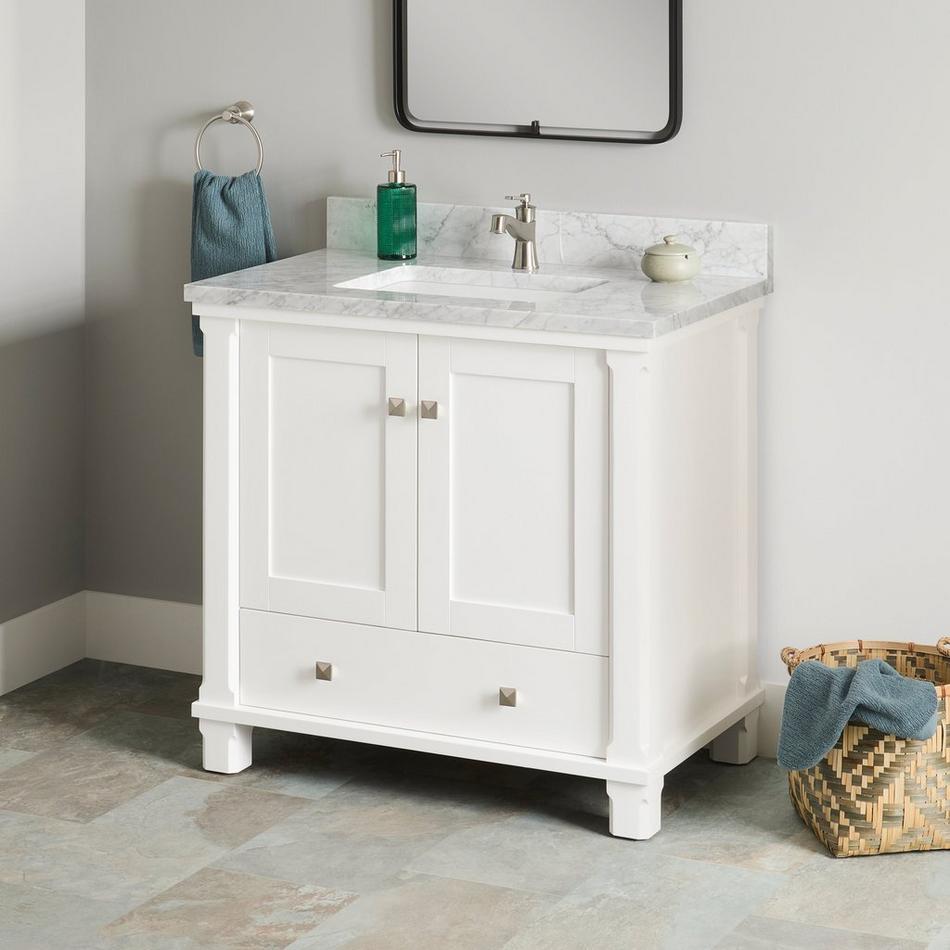 36" Theroux Vanity with Rectangular Undermount Sink - Outlet - Bright White, , large image number 2