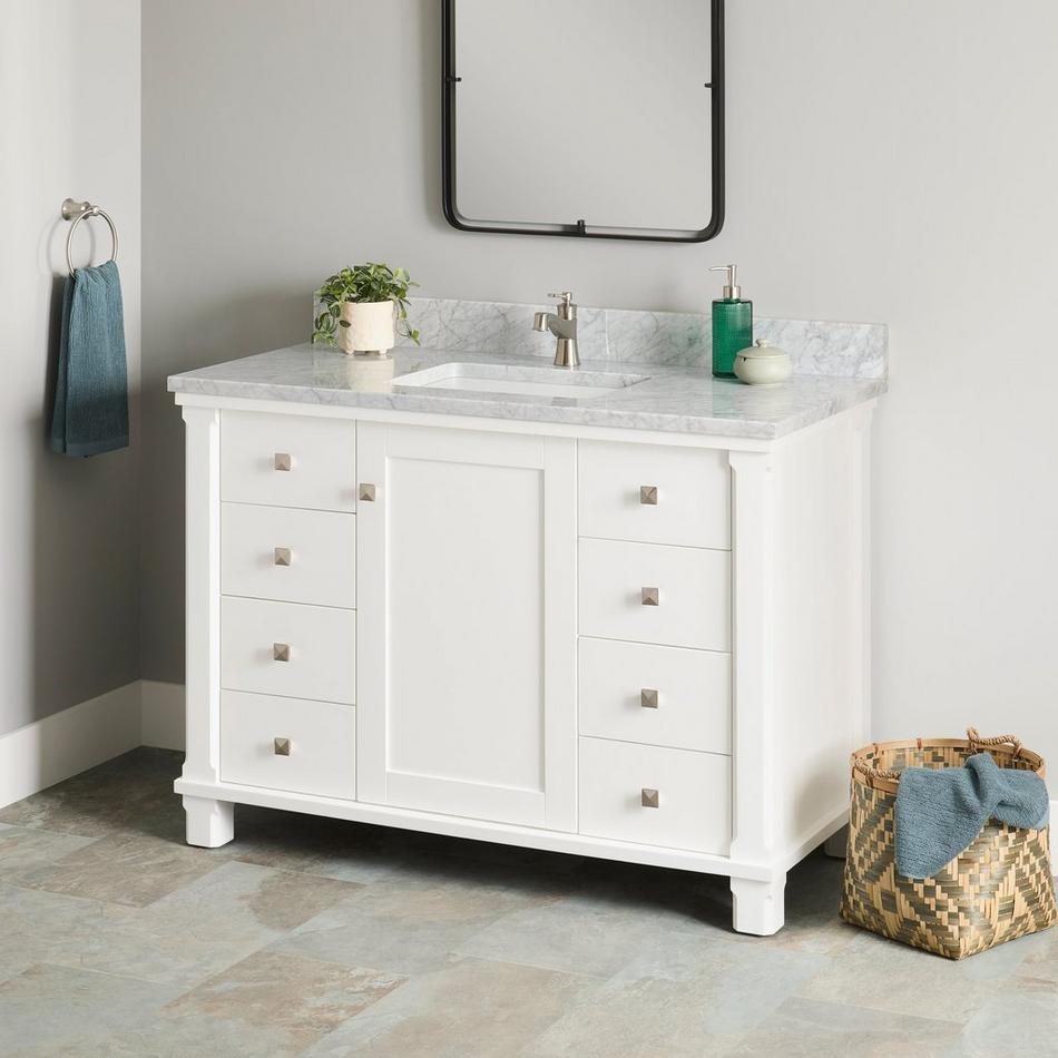 48" Theroux Vanity with Rectangular Undermount Sink - Outlet - Bright White, , large image number 2
