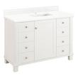 48" Theroux Vanity with Rectangular Undermount Sink - Outlet - Bright White - FW Quartz - 1 Hole, , large image number 0