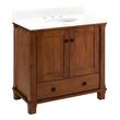 36" Theroux Vanity with Undermount Sink - Outlet - Tawny Brown - FW Quartz - 3 Hole, , large image number 0