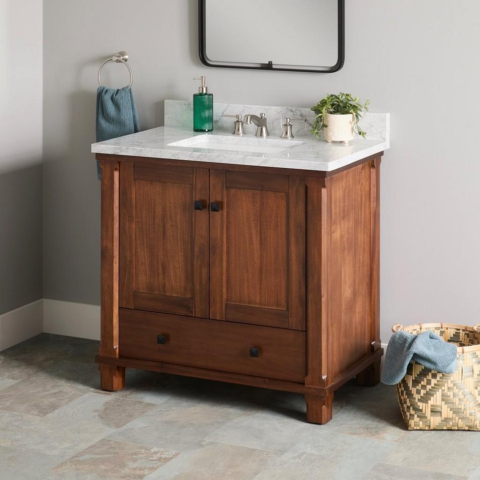 36" Theroux Vanity with Rectangular Undermount Sink - Outlet - Tawny Brown, , large image number 0
