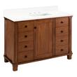 48" Theroux Vanity with Rectangular Undermount Sink - Outlet - Tawny Brown - AW Quartz - 3 Hole, , large image number 0