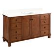 60" Theroux Single Vanity with Rect. Undermount Sink - Outlet - Tawny Brown - AW Quartz - 3 Hole, , large image number 0