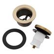 Toe Tap Tub Drain - Aged Brass, , large image number 1