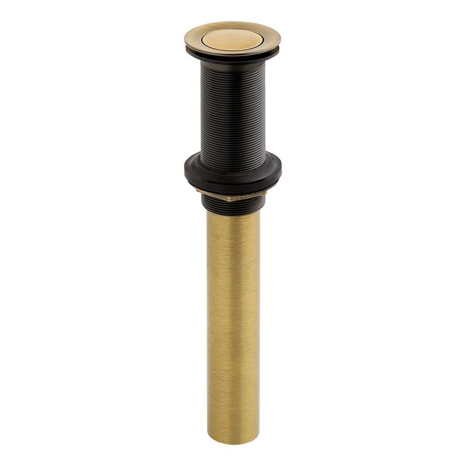 Extended Press Type Pop-Up Bathroom Drain - 1-1/2", , large image number 0