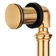 Extended Pop-Up Tub Drain - Swivel Head - Standard Overflow - 4-1/4" Threads - Brushed Gold, , large image number 2
