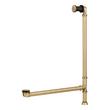 Extended Pop-Up Tub Drain - Swivel Head - Standard Overflow - 4-1/4" Threads - Aged Brass, , large image number 1