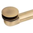 Extended Pop-Up Tub Drain - Swivel Head - Standard Overflow - 4-1/4" Threads - Aged Brass, , large image number 0