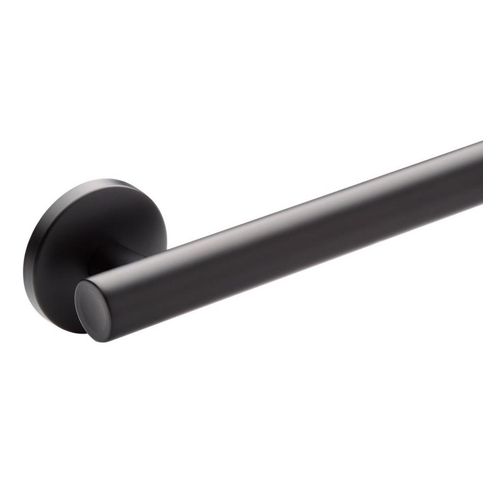 12" Contemporary Grab Bar - Matte Black, , large image number 1