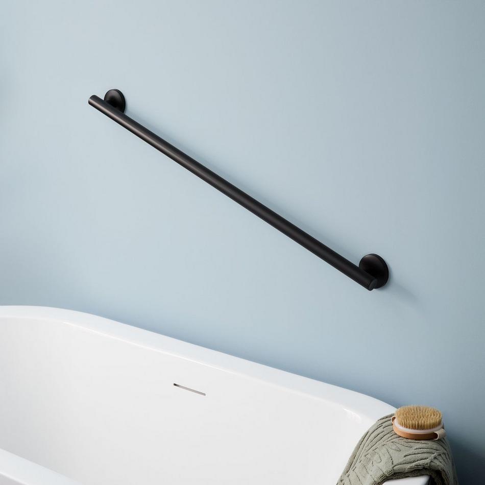 36" Contemporary Grab Bar - Matte Black, , large image number 0