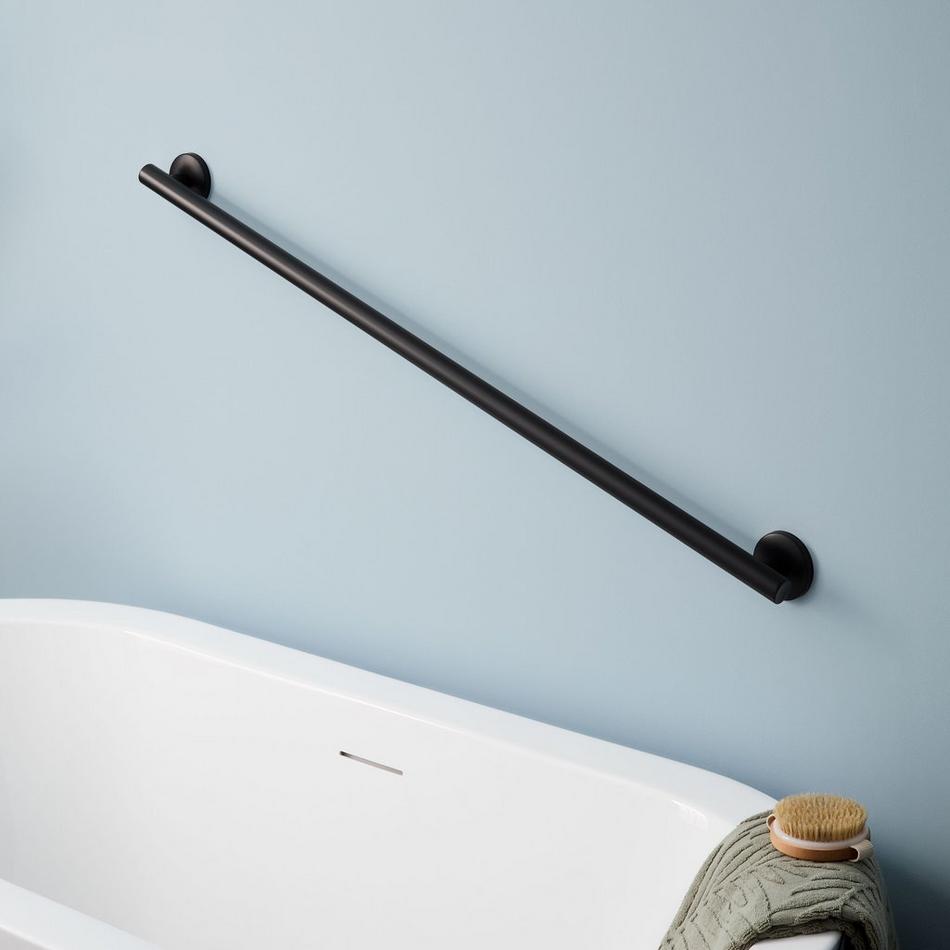 42" Contemporary Grab Bar - Matte Black, , large image number 0