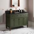 48" Elmdale Dark Olive Green Vanity with Rect. Undermount Sink - Outlet - CB Quartz - 3 Hole, , large image number 0