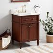 24" Elmdale Antique Brown Vanity with Undermount Sink - Outlet - AW Quartz - 3 Hole, , large image number 0