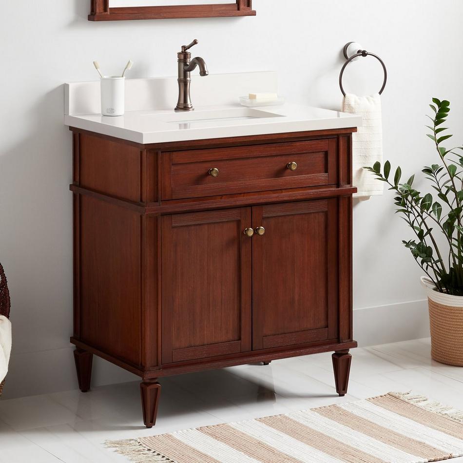 30" Elmdale Antique Brown Vanity with Rect. Undermount Sink - Outlet, , large image number 2