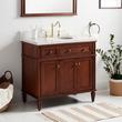 36" Elmdale Antique Brown Vanity with Undermount Sink - Outlet - AW Quartz - 3 Hole, , large image number 0