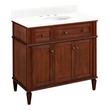 36" Elmdale Antique Brown Vanity with Undermount Sink - Outlet - FW Quartz - 3 Hole, , large image number 0