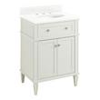 24" Elmdale White Vanity with Undermount Sink - Outlet - AW Quartz - 3 Hole, , large image number 0