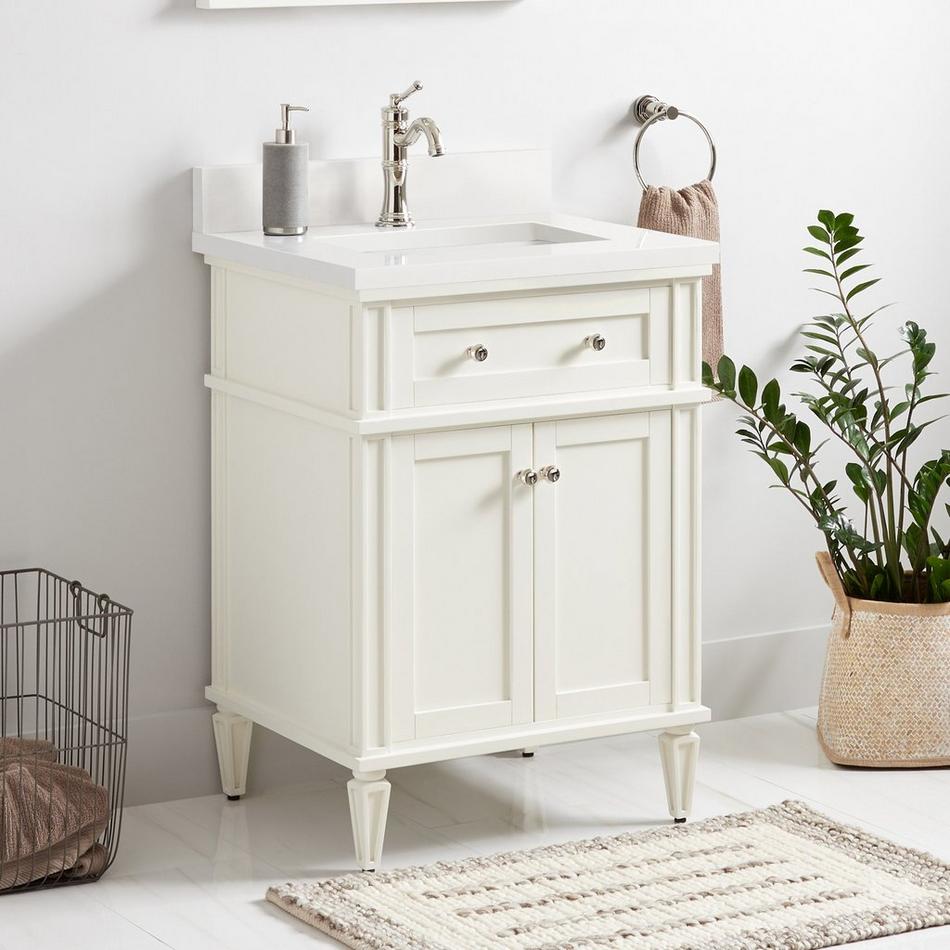 24" Elmdale White Vanity with Rect. Undermount Sink - Outlet, , large image number 2