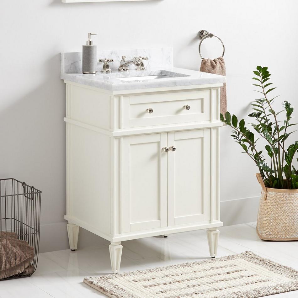 24" Elmdale White Vanity with Rect. Undermount Sink - Outlet, , large image number 0