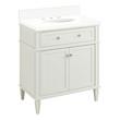 30" Elmdale White Vanity with Undermount Sink - Outlet - AW Quartz - 3 Hole, , large image number 0